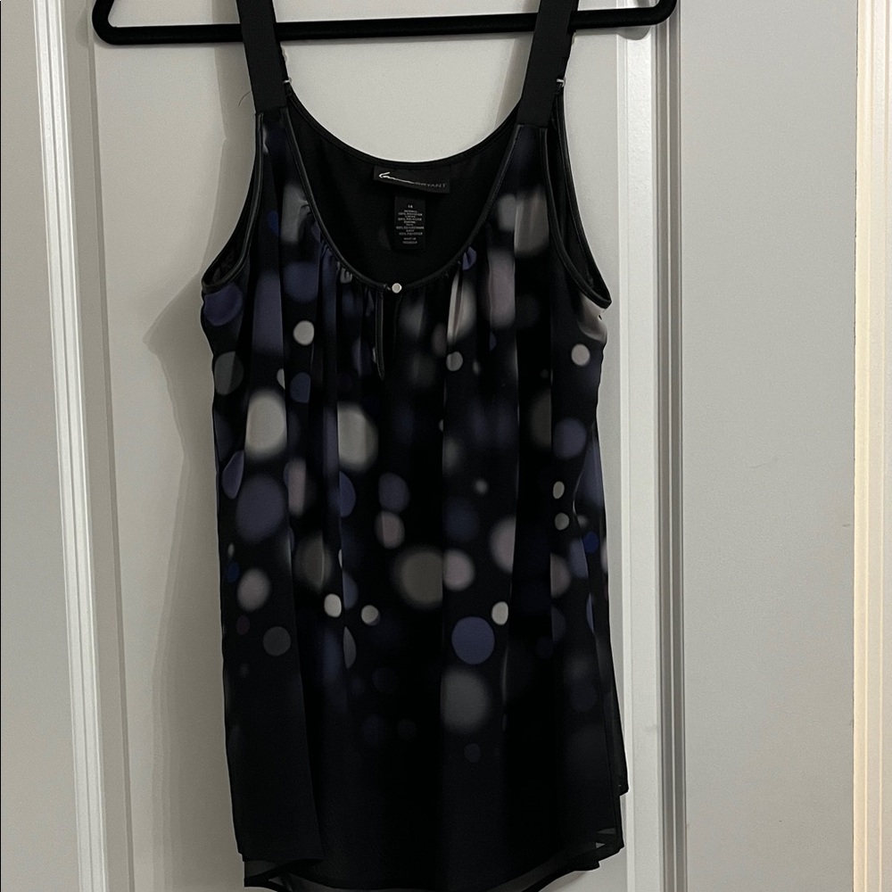 Lane Bryant Black and Gray Camisole